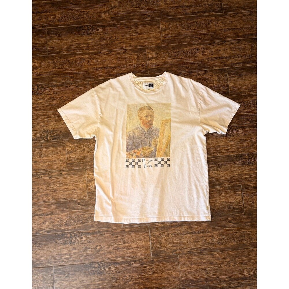 Limited Vans x Van Gogh Museum Graphic Tee — "Vincent & Vans" Cream XL
